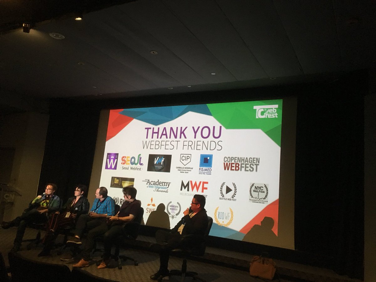 Every1sFamous's tweet photo. Excited and nervous about public pitching tomorrow @TOWebFest at the #ipf incubator. Fun Q&amp;A post musical serries screening. https://t.co/hRHAsetiTz