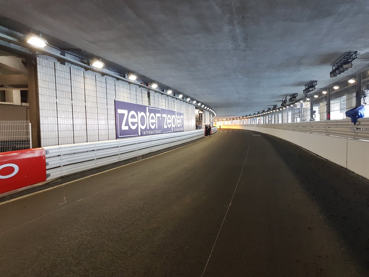 andyian's tweet photo. Track walk! #MonacoGP @PKI_Events customer qualifying shootout. 2.074miles, interrupted by on-track party congestion at Rascasse, yacht at Tabac and into a bar at turn 19 #sciencebehindf1 https://t.co/6vhu0Q7DJM