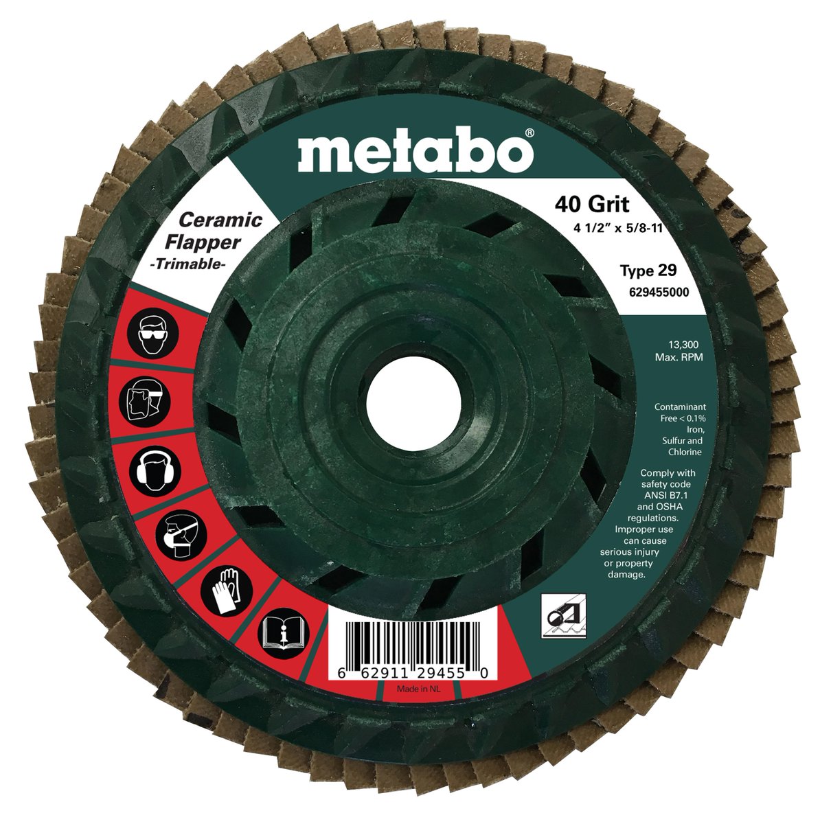 MetaboNAmerica's tweet photo. NEW: Trimmable Flappers. Trimmable for longer life. Increased flexibility of flap disc. Integrated 5/8" - 11 threading. #FlapperFriday Learn More: https://t.co/qJmFCbqzWO https://t.co/SszaEUJmvF