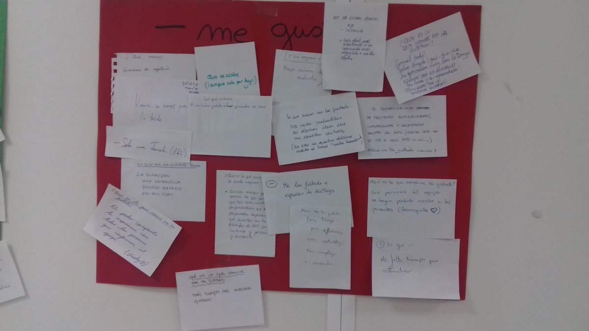 VozAlumnadoApS's tweet photo. Desde las voces de las personas participantes. Qué es lo que menos nos ha gustado de las #IIJornadasApSUCA para reflexionarlo y así poder realizar propuestas de mejora https://t.co/AWRm2GPerd
