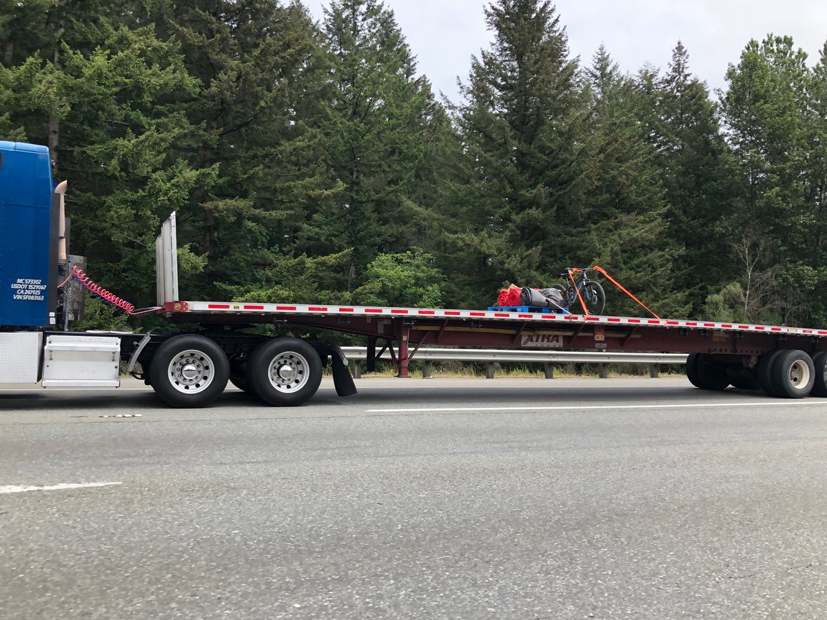 sbrenthudson's tweet photo. Maybe too much truck for one bicycle.  #overkill https://t.co/W0lk855iXv