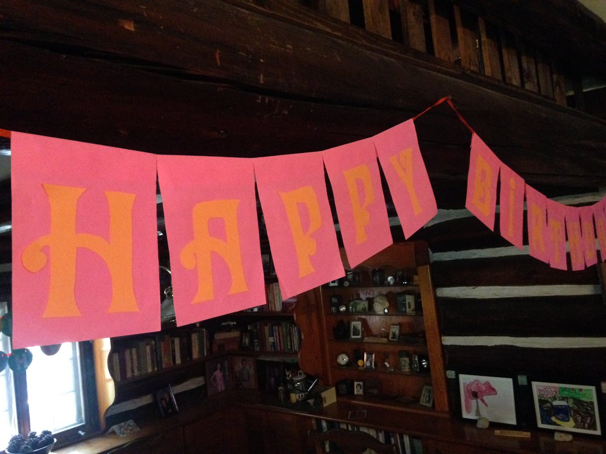wecreations's tweet photo. A friend of ours made this paper Happy Birthday banner as a wedding gift for us. After 14 years of birthday celebrations, we're happy to see this banner still going strong as our family celebrates 2 birthdays and our anniversary in May.
.
.
.
.
#diy # #papercraft #happybirthday https://t.co/XsGVj7JlTu