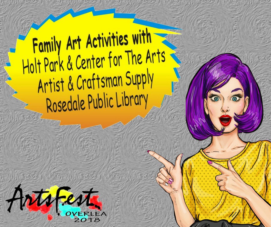 Did you know that children are welcome at the Overlea ArtsFest on June 2nd? The Holt Center for the Arts, Artist &amp; Craftsman Supply in #Baltimore, and the Rosedale Public Library will be there with family #art activities that the kids will love!