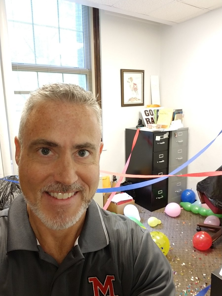 duPont Manual HS على تويتر: "@manual_18 got Mr. Kuhn! They Senior pranked him. He says, "I'm honored because they only prank the ones they love!