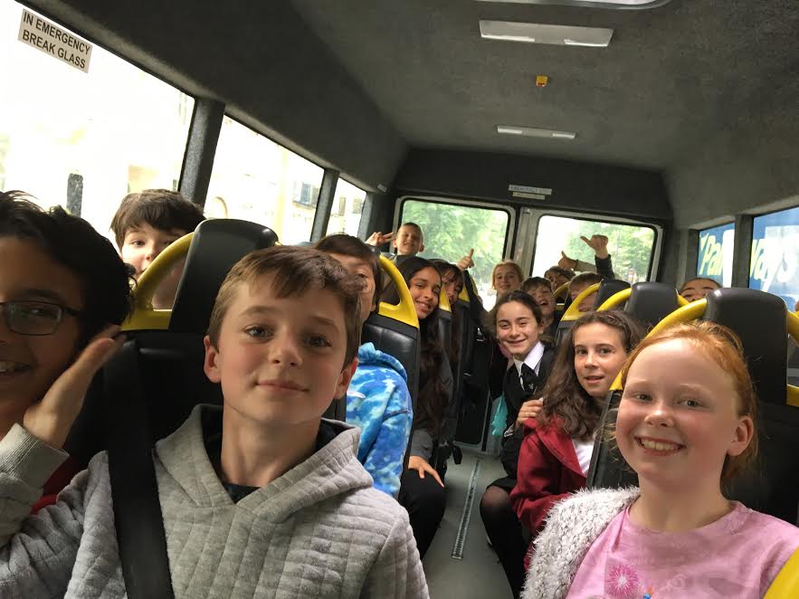 Very excited children en route to our first rehearsal for the revival of La Boheme #roh #royalopera #royaloperachorus