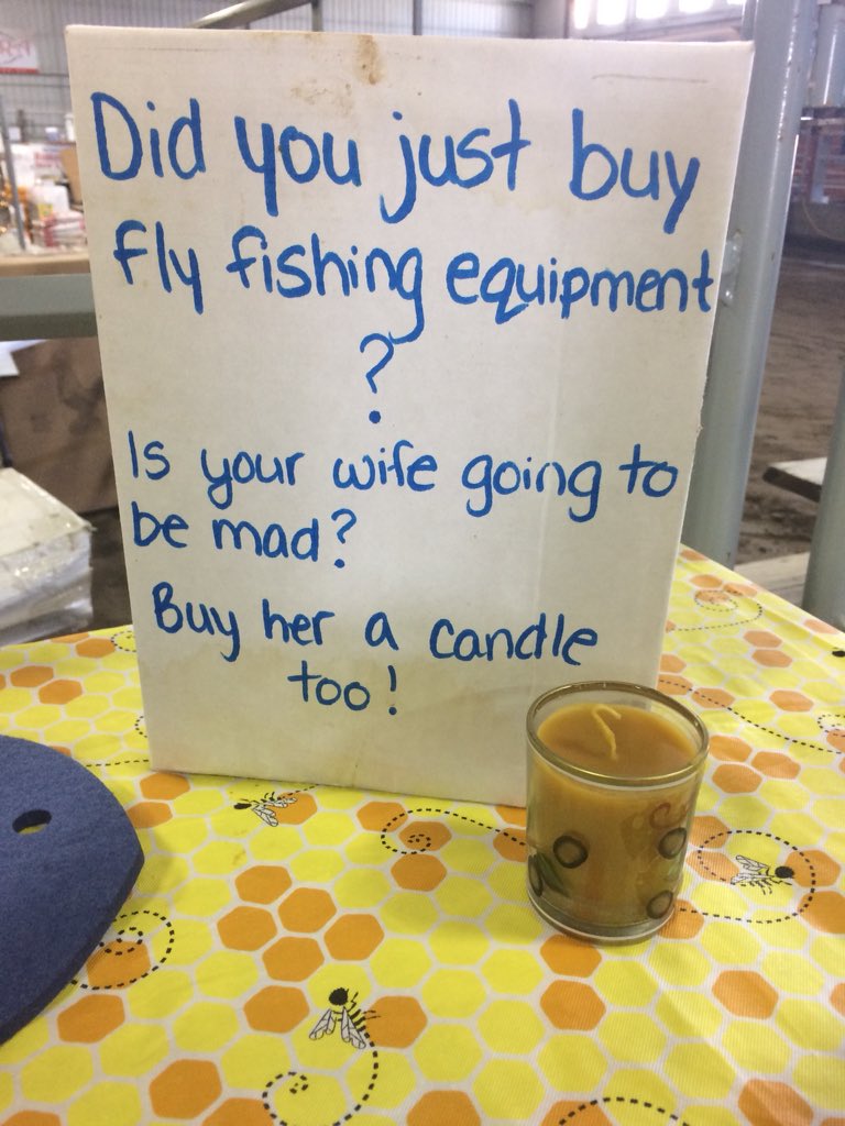 Secret_creek's tweet photo. We’ve got all your problems sorted out here at our booth! #HappyWifeHappyLife https://t.co/px9A3rWGTF