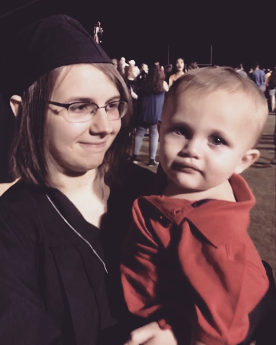 SwonFlew's tweet photo. Probably the one person that got me through senior year. So much stress this year and after one glance at this little one all the stress in my life just disappeared. So thankful he loves me “almost” as much as I love him. https://t.co/kNiFh4URTX