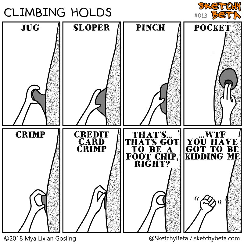SketchyBeta's tweet photo. Holds that I like: Jugs
Holds that I dislike: Everything else

Climbing Holds: https://t.co/AL7VsAh4ti #rockclimbing #climbing https://t.co/JQeZU434ng