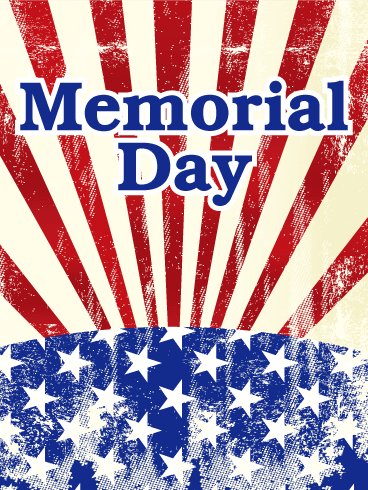 Our locations will be closed Monday, May 28th in observance of Memorial Day. We will reopen Tuesday for normal hours. Have a safe and happy holiday.