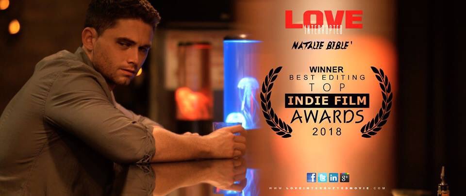 Steele_Brieanna's tweet photo. We are happy to announce #NatalieBiblè has won #BestEditing at the #TopIndieFilmAwards in Los Angeles for @LoveNterrupted. The film was also nominated for #BestShortFilm &amp; @CameronDenny nominated for #BestActor. Congrats to our entire Love Interrupted team! https://t.co/DdxUGGajl8