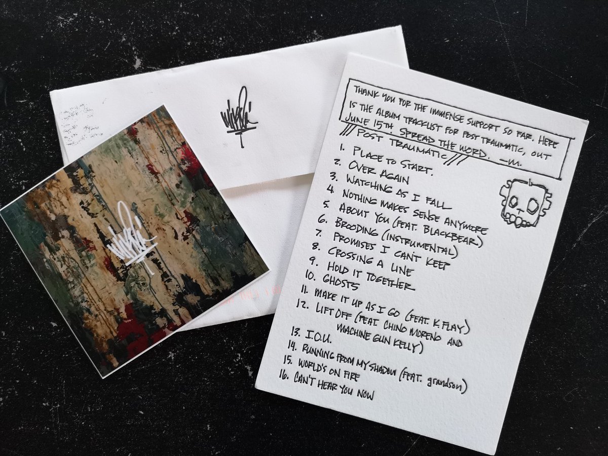 James &amp; I just received these letters in the mail from <a href="/mikeshinoda/">Mike Shinoda</a>! Get ready for this. Only 3 weeks to wait. Who wants a NZ listening Party? Let <a href="/WarnerMusicNZ/">Warner Music NZ</a> know, you're ready for #PostTraumatic