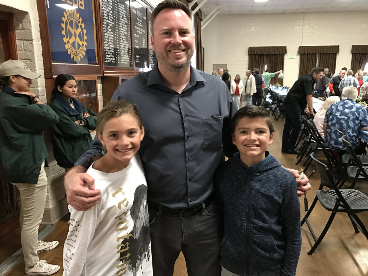 Chino Valley Historical Society President Ryan Cummins, a fourth generation Chino resident and grandson of Betty Wagner Cummins, was the emcee at Chino's Pioneer Picnic on May 20. His children, Samantha, 11, and Leo, 9, are fifth-generation.