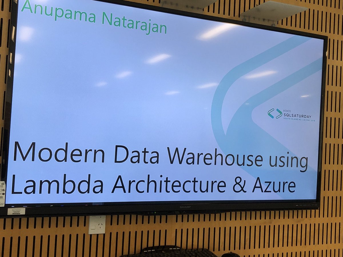 shantha05's tweet image. #SQLSat712 Modern Data Warehouse using Lambda Architecture session starts at 11:15 at W209