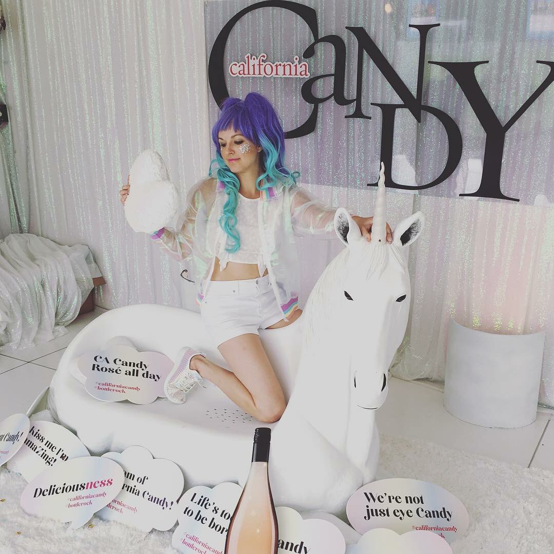 ButterWines's tweet photo. Welcome to the Candy Cabana! 🦄#CaliforniaCandy #BottleRock https://t.co/dVfT7wdcnG