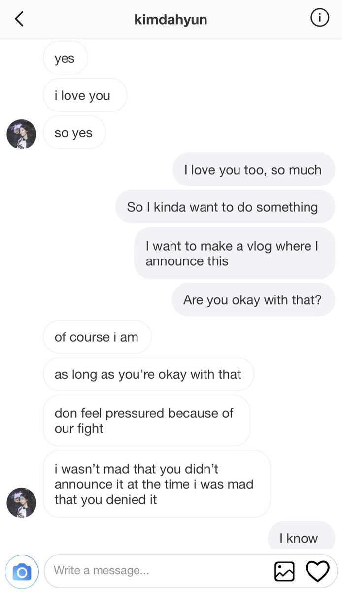 “Uh, sure, but why?” Sana asked anxiously biting her lip. “Don’t worry, it’s just my roommates are about to come home and they’re really noisy.” “Oh, text me? I don’t want to stop talking to you.” Sana admitted.“I will, oh and Sana?” “Hm?”“I love you too.”