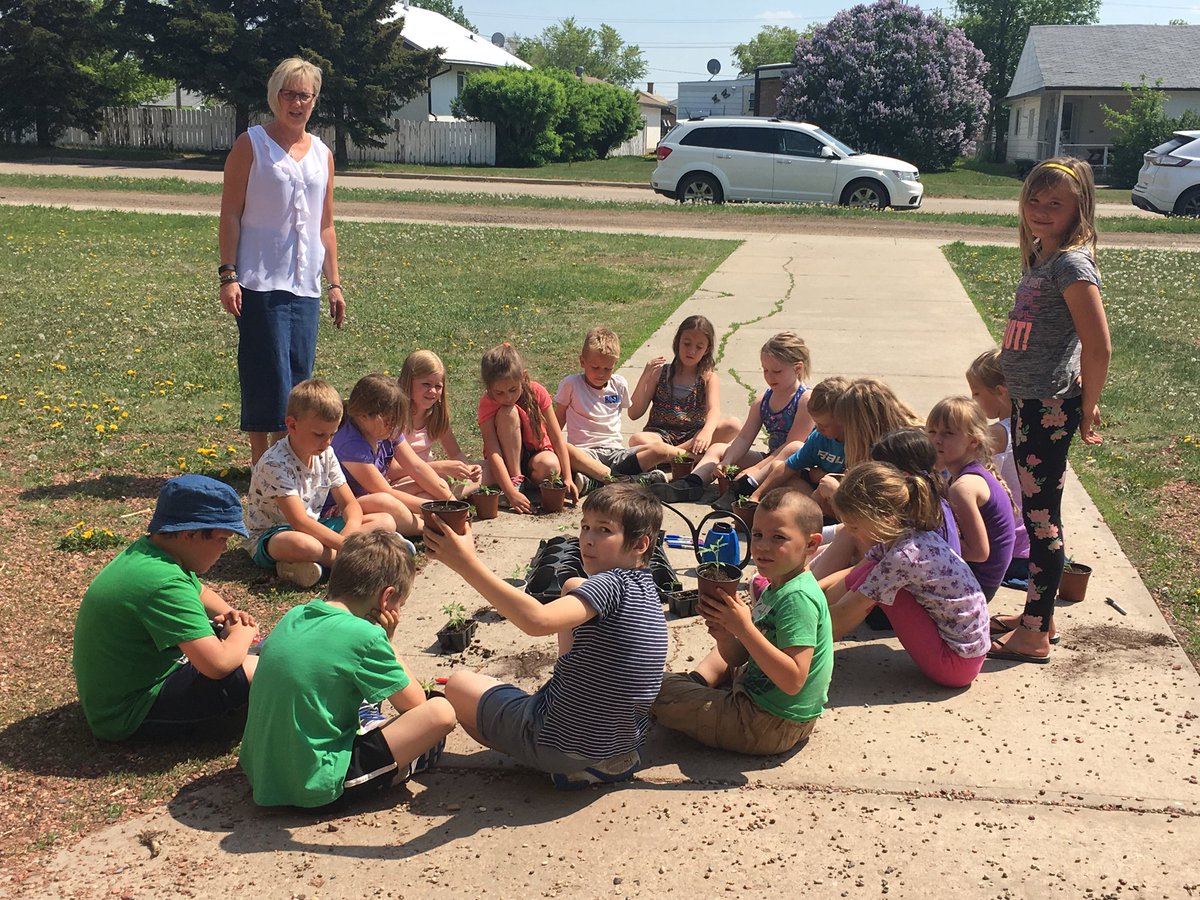 lmeitzen's tweet photo. Grade 1/2 examining and planting tomato plants. @deliabulldogs https://t.co/jr84uGYs7i