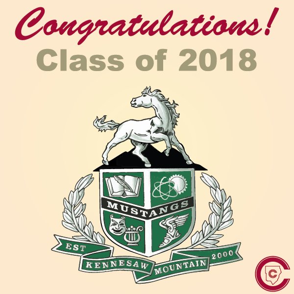 Another fantastic #graduation! Way to go <a href="/KMHS_GA/">Kennesaw Mountain HS</a> Class of 2018! 🎓👏 #CobbGrad #OneTeam #OneGoal #StudentSuccess