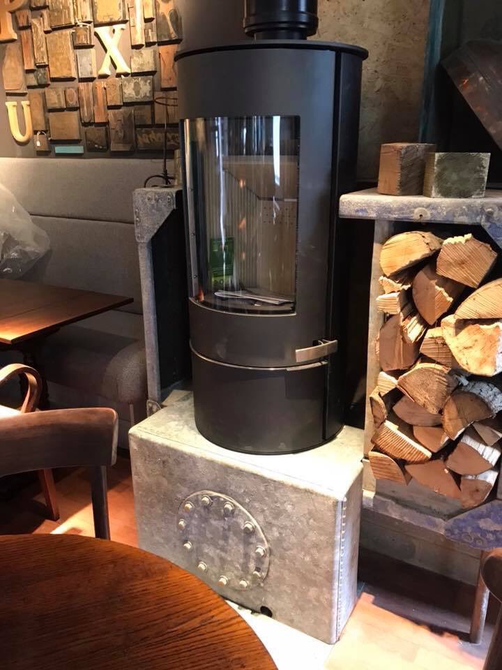 Second mendip somerton installed in a new restaurant in folkestone come check us out for more works and pictures to follow. cosystovesandfireplaces.co.uk #woodburners #kent #mendip #folkestone #cosyfires