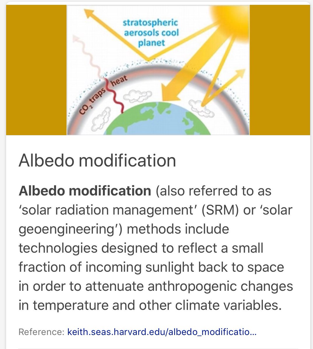 thewoness1's tweet photo. #Harvard #Geoengineering #SRM #AlbedoModification #WeDoNotConsent #FridayFeeling https://t.co/lyJuEMo2L6