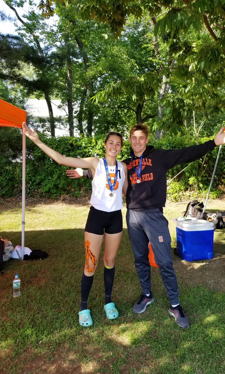 We're going to States baby! Kaleigh Jess takes 6th and Cole Pacini 2nd in the 400m Hurdles. Their season will go on!! Go Ville!! <a href="/VilleAthletics/">TheVille HS Athletics</a>