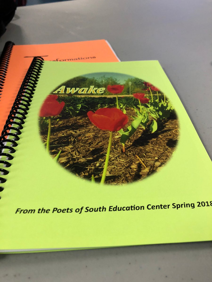 sandylewan's tweet photo. The poetry project at SEC is dazzling@ Congrats to all who have contributed to this student success. #287edchat #makeitajobyoulove https://t.co/mCTkFPgRRP