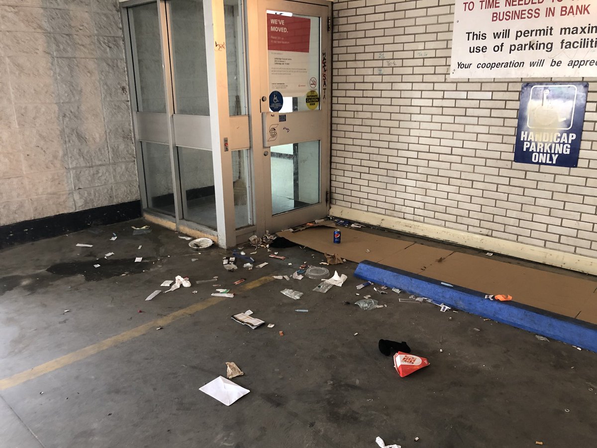 gthreejer's tweet photo. Ignoring the issue doesn’t make it go away - can we get a little help @spearman4mayor @Spearmac convincing @scotiabank to deal with the drug use and vagrancy in their downtown peaked?? https://t.co/L4SIxH1VpP