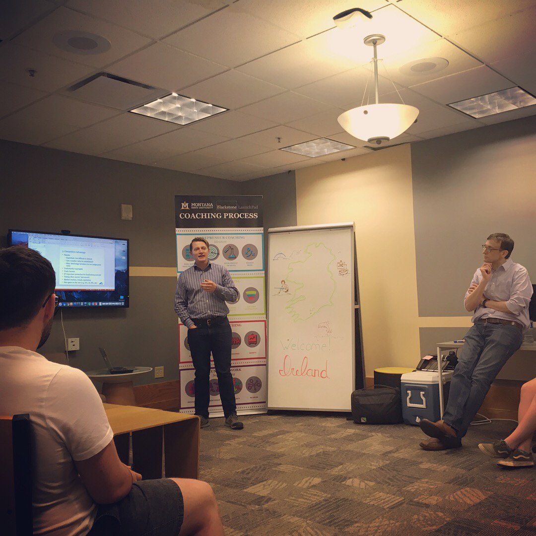 LaunchPad_MSU's tweet photo. Great visit today from students @UCC and @LaunchPadUCC. @MontanaVC gave a presentation on venture capital. Thanks for stopping by!
#Entrepreneurship #LaunchPadMSU #UCC2Rockies @AlishaSlye @BlackstoneEI https://t.co/qeMdg9hHRN