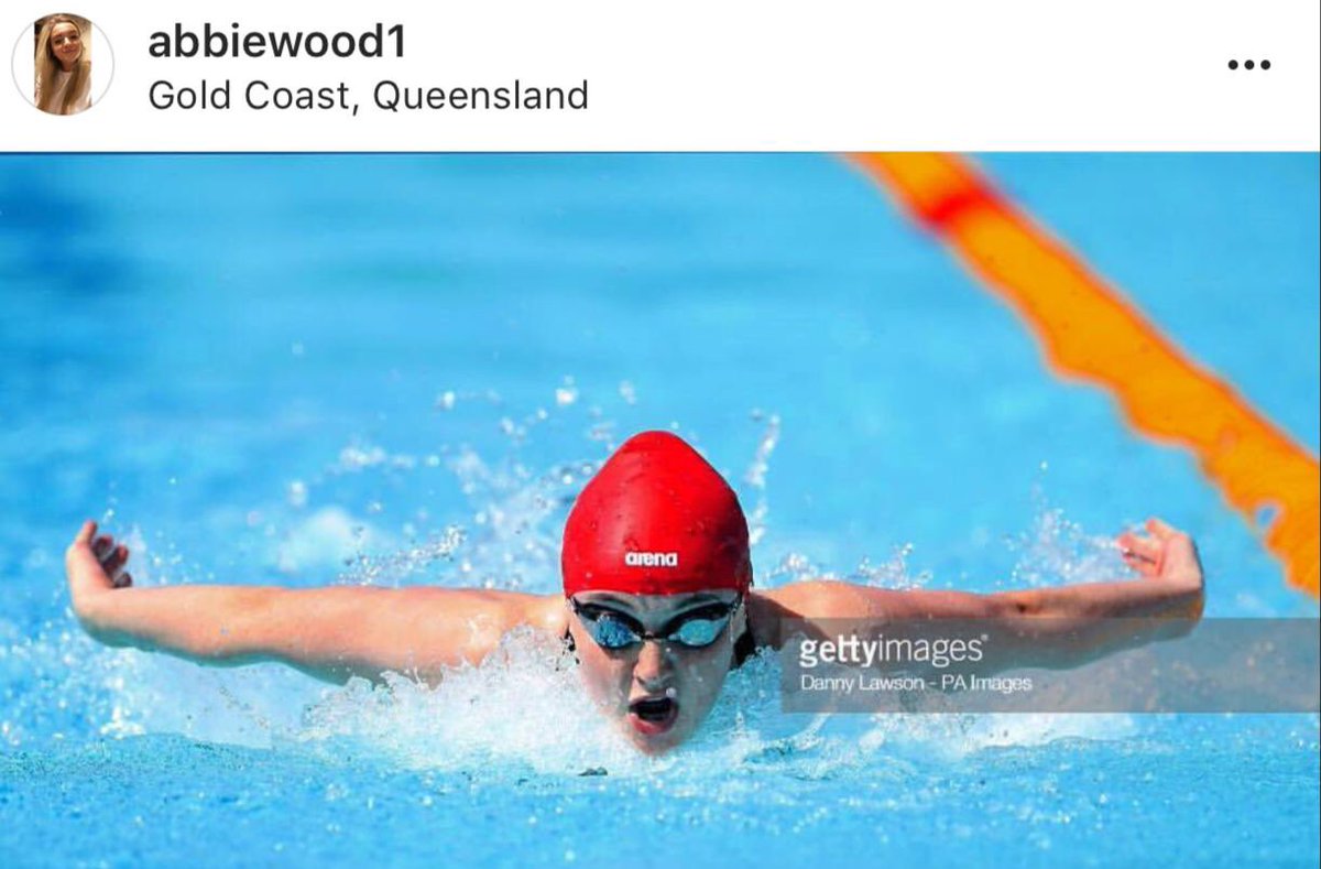 RealSwimNews's tweet photo. It appears Abbie Wood has decided to have a bit of a career change 🙃 https://t.co/lHIDJcPsra