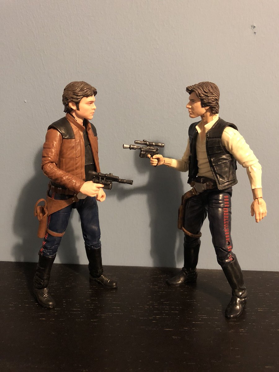 mrtonylee's tweet photo. If two Han Solos face each other in a gunfight - which one shoots first? #HanShootsFirst #ButWhichHan https://t.co/Rj6KanU4yQ