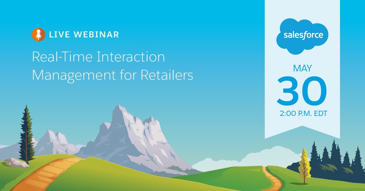 MarketingCloud's tweet photo. See how retailers use real-time interaction management to personalize the shopper experience. Register for the webinar: https://t.co/rBioooEEQx https://t.co/3F17e12c3f