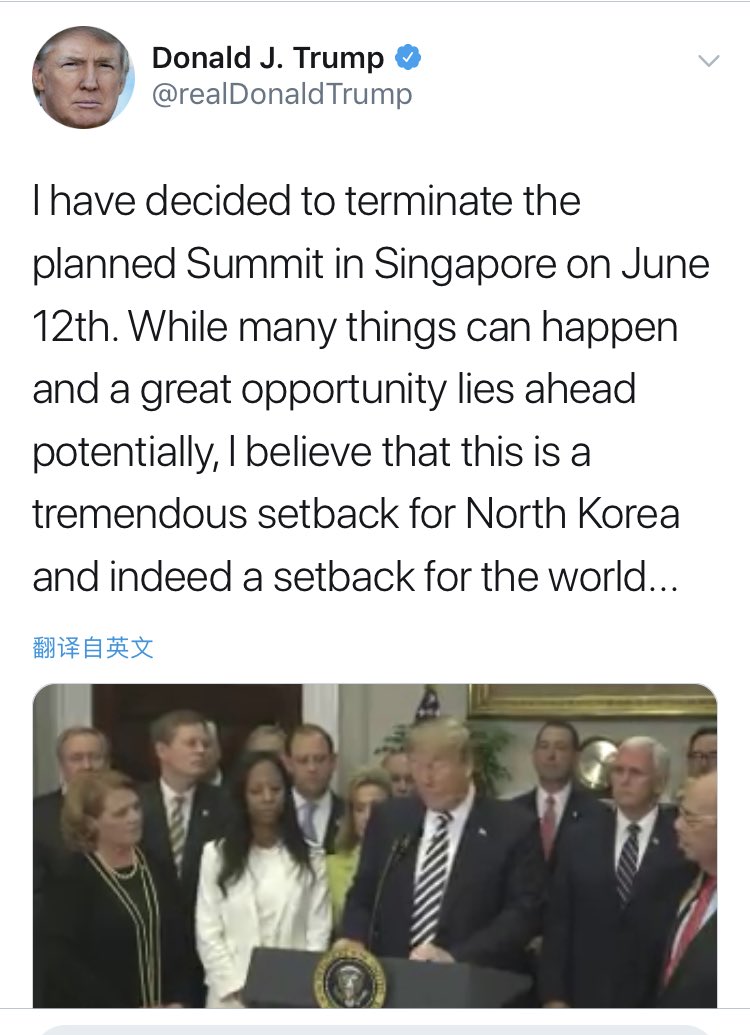 james0624kun's tweet photo. Trump believe that is a setback for North Korea and the world. Did that world include YOUR AMERICA? https://t.co/juxzy7Jzs9