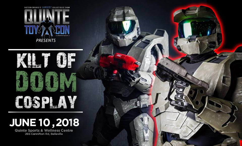 ToyForceCanada's tweet photo. ToyForce is happy to welcome @KiltOfDoom back to Quinte ToyCon as Master Chief!

Catch him and his friends on the show floor and grab a picture!

June 10th, Quinte Sports &amp; Wellness Centre
265 Cannifton Road
Doors Open at 10am
Admission is $5.
Kids 5 &amp; Under Free https://t.co/48YNaowlT3