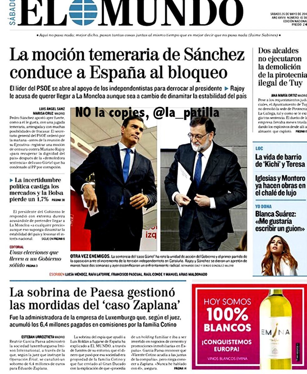 gsemprunmdg's tweet photo. EL PESEBRE 26M

#l6cOtrosGernikas 
#MocionDeCensura 
#MVTConMoción
#FeriadelLibro2018
#FelizSábado
#Portada #Portadas https://t.co/jDBTTBtLPn