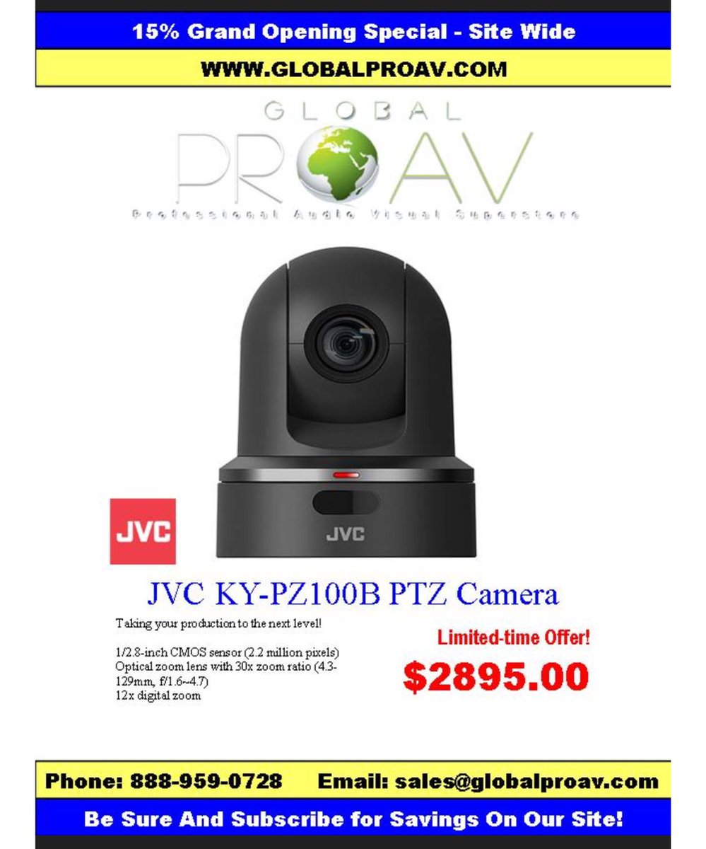 Start your church video production off on the right foot! JVC PTZ cameras available now at  GlobalProAV.com. #proaudio #proav #sound  #globalproav #studio #dj #lighting #video #music #stage #jvc #studiomonitors