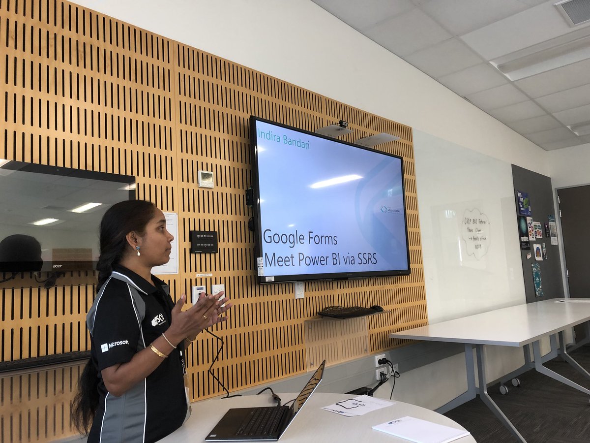 shantha05's tweet image. #SQLSat712 @indupriya9 session on Google Forms meet Power BI and SSRS starting now