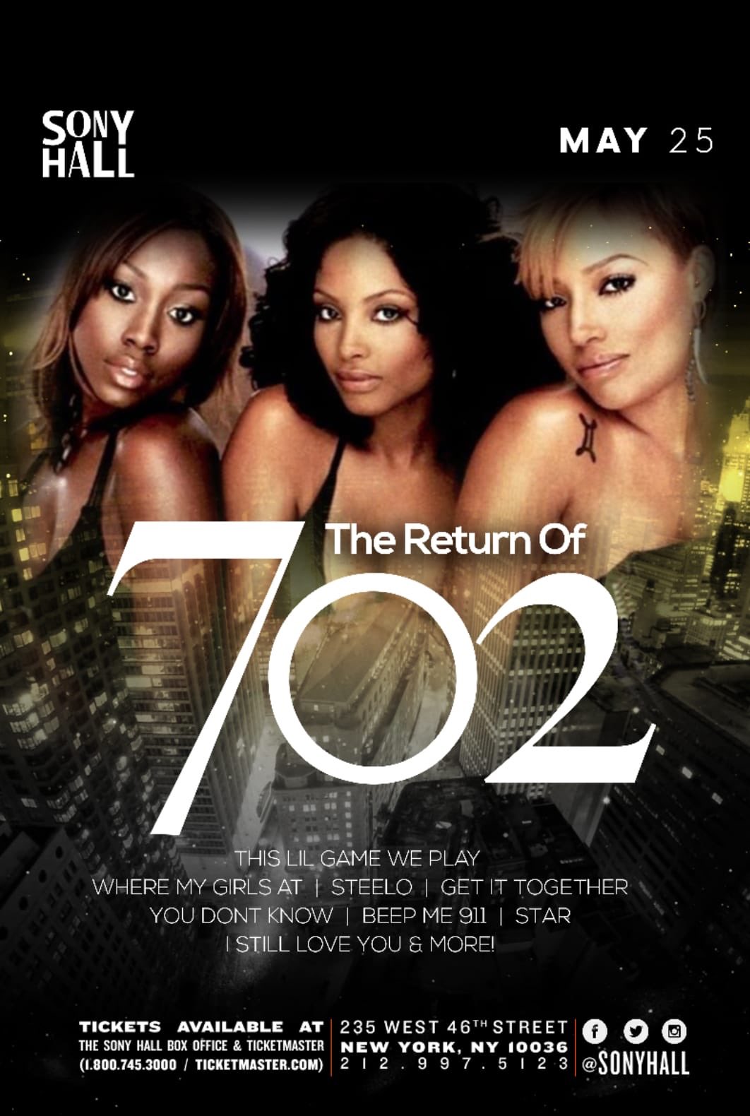 VIBE Magazine on Twitter: "NYC: Catch the ladies of 702 tonight at  @sonyhall! https://t.co/39VBdvePCf" / Twitter