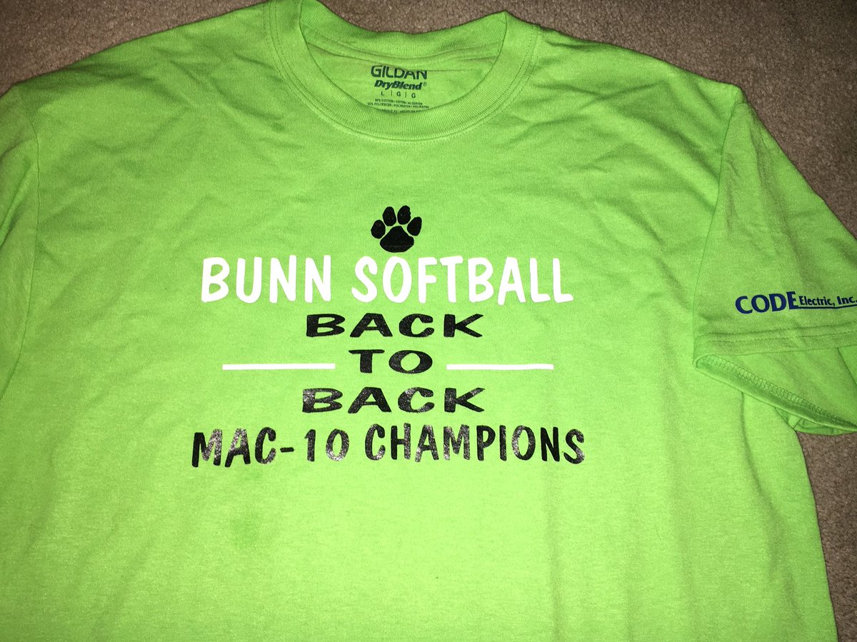 Murphy_PE's tweet photo. Thanks to William Patterson and Code Electric for sponsoring our Softball Championship t-shirts. #theroadtorepeat https://t.co/mcbRmy3MTy