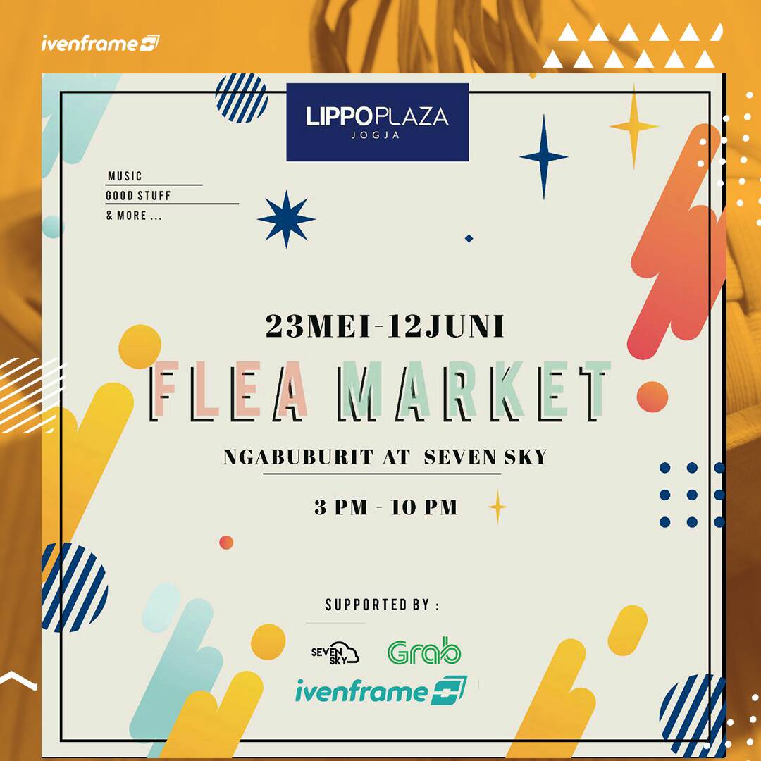 ivenframe's tweet image. 📆 23 mei - 12 juni 2018
📍 Sevensky, Rooftop @lippoplazajogja_official
⏳15.00 - 22.00 WIB
- - - - - - - - - - - - - - - 
FASHION ITEMS, OLDSTUFF, HANDMADE CRAFT, ACCESSORIES, GOOD FOOD, etc.
- - - - - - - - - - - - - - -
More info @fleamarket_fest
WhatsApp only 082135843073