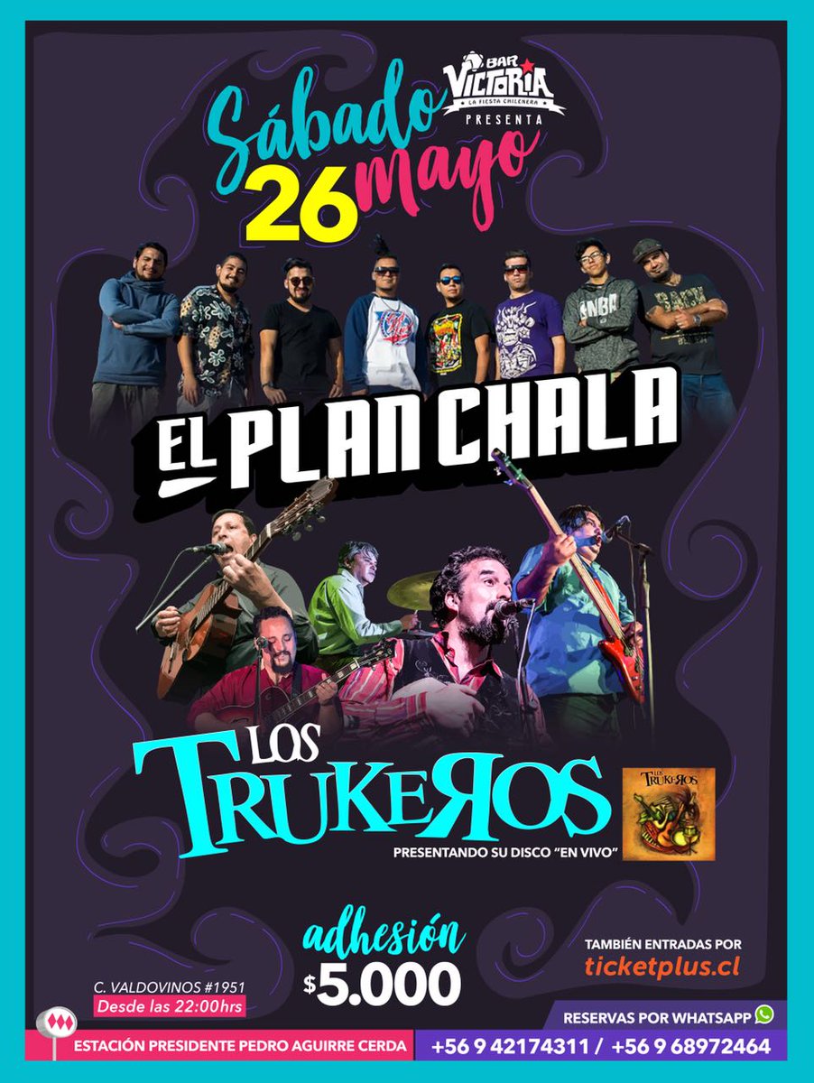 el_planchala's tweet photo. Hola amigos después de un tiempo de trabajo en silencio, con muchas ganas volvemos  éste sábado en @_barvictoria 🎉🔥🔥🔥 ven a vivir la experiencia de la #LaEvolucionDelSonido de la mano de #ElPlanChala. Junto a los amigos de Los Trukeros se viene fuull💯% https://t.co/gxAdGeDiSF