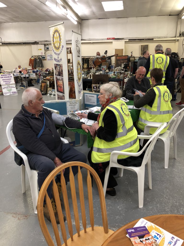 RedruthRotary's tweet photo. Recent Blood Pressure Testing https://t.co/GztbtapcIC