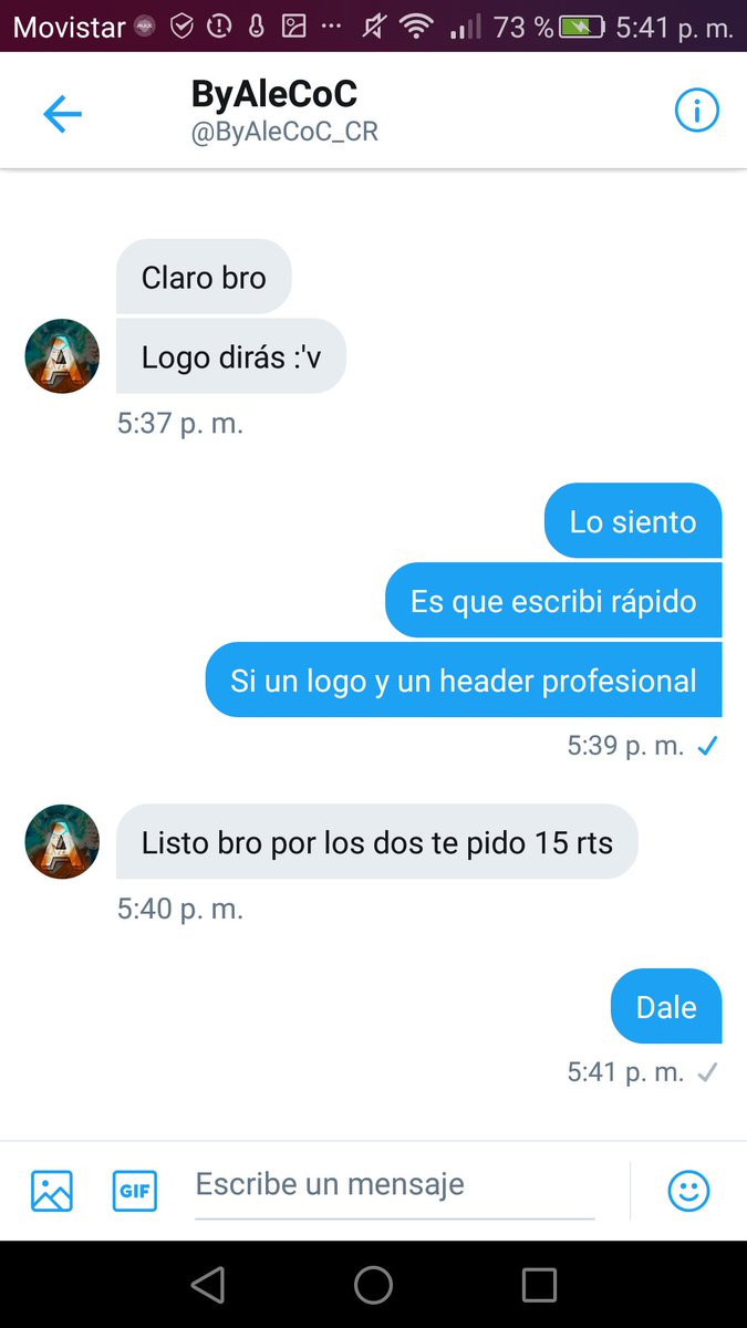 Gente ayudemen con 15 rt para que @ByAleCoC_CR me haga un logo y un header se agredece coperación