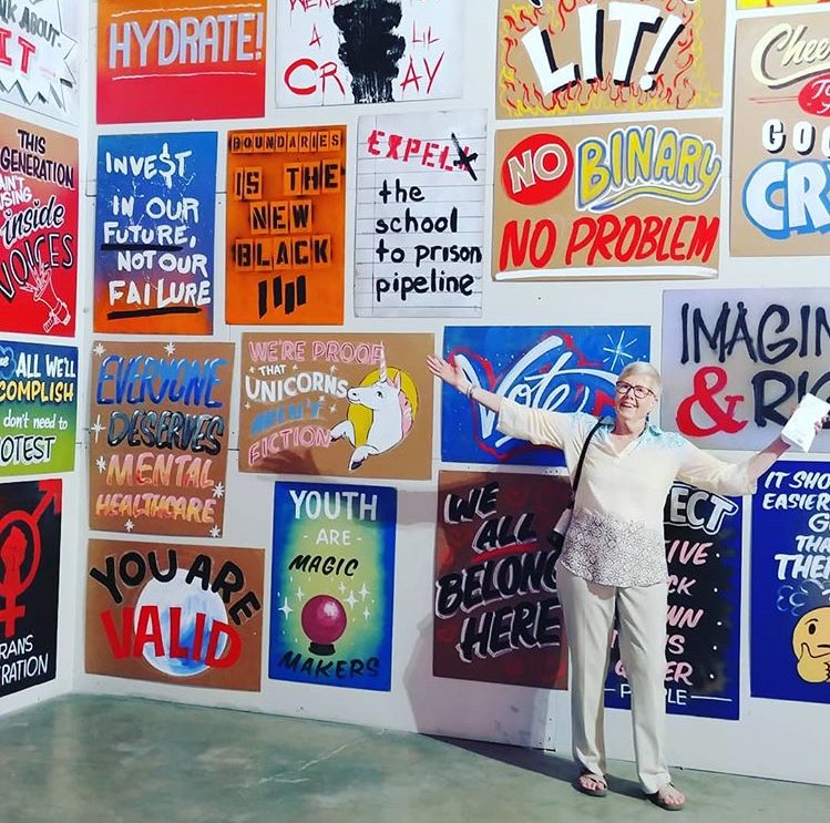 RecoveryIntlLA's tweet image. Here is our fearless leader Celinda representing #RecoveryInternational at the @WeRise_LA event today!