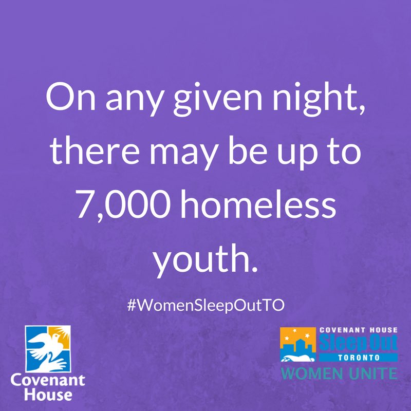 CovenantHouseTO's tweet photo. #WhyWeSleepOut #WomenSleepOutTO https://t.co/laue5CGVZ0