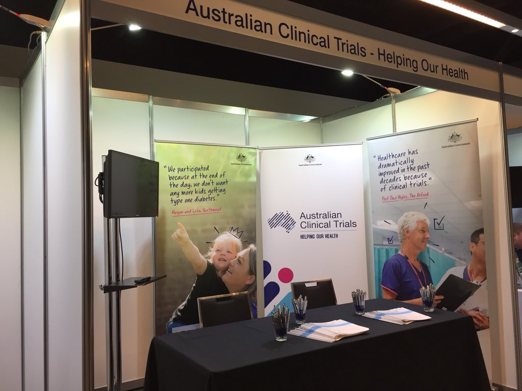 Come and visit our #clinicaltrials #HelpingOurHealth booth at #amanatcon!