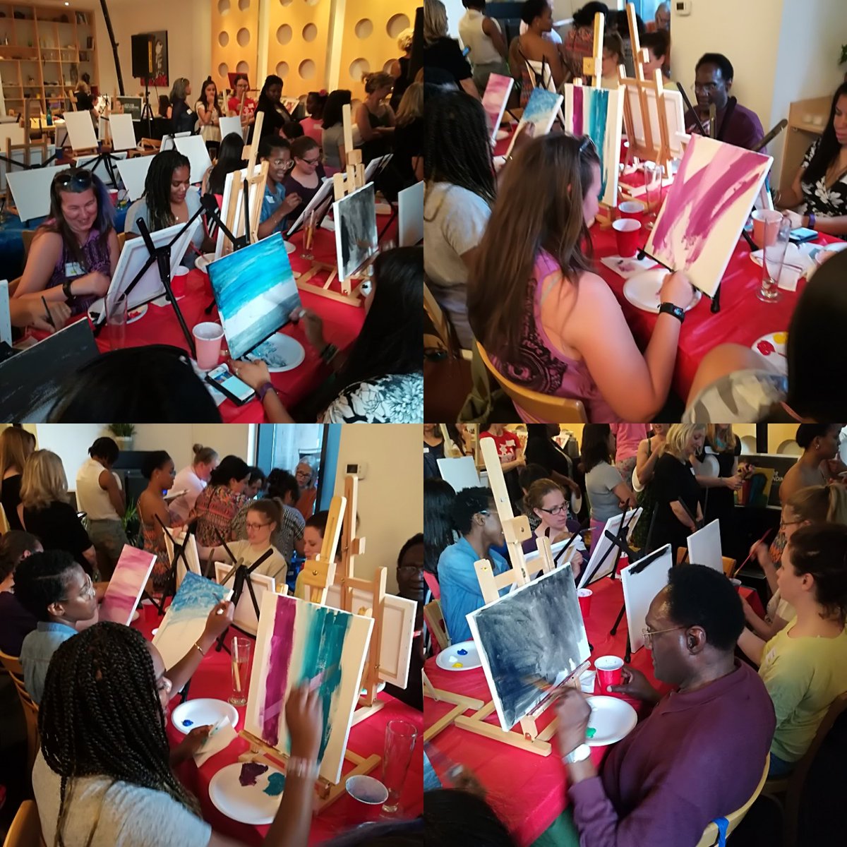ayesatta's tweet photo. The creative process continues......the power of the paint brush. It's all about the process. @ElemTeachersTO 
 @nigelbme @yolanda_bdacy @Paintbox_Bistro
#BuildingBetterSchools 
#unitedteachers
#ilovepainting
#theartsmatter https://t.co/rMZaRa81Tm