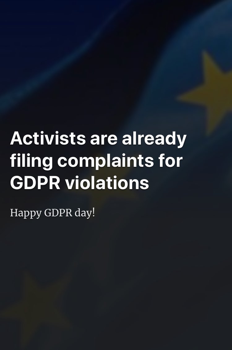 jaafarabdelaoui's tweet photo. #HappyGDPRDay https://t.co/CTS8pdSYdc