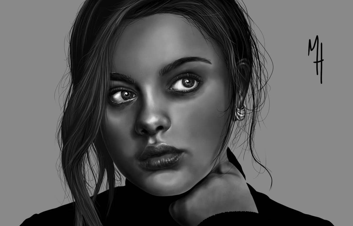 My first realism drawing in almost a year of the very beautiful Odeya Rush.
#realismportrait #fineart #art #drawing