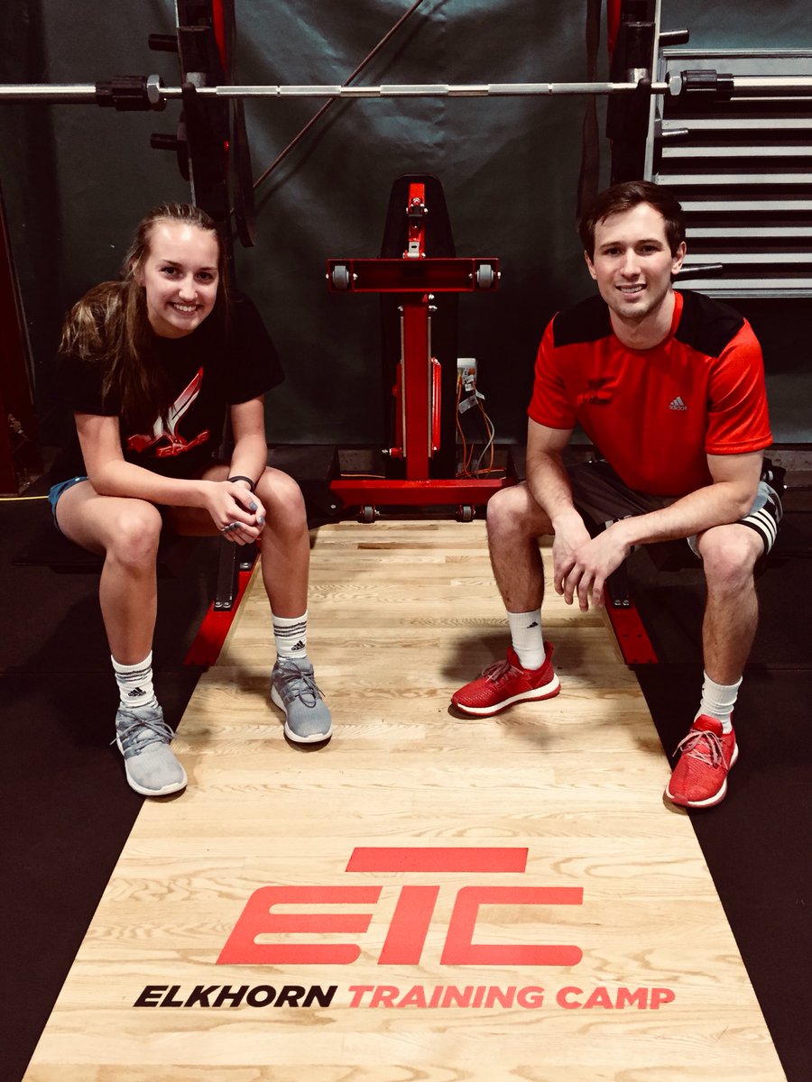 Shout out to Elle Glock May 2018 @elkhorntraining Athlete Of The Month! Elle has been training w/us for the last 6 weeks & has proven she is a leader & a hard worker! Elle is a Freshmen At Wahoo Public & plays Vball & B-ball #teamxedge #wahoo #athleteofthemonth