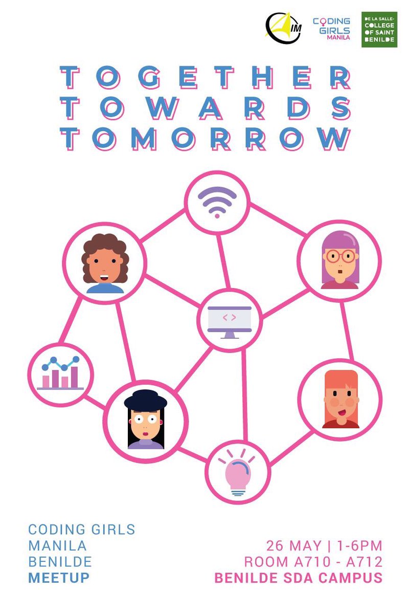 CodingGirlsPH's tweet image. #CodingGirlsManila will be having a meetup today at the College of Saint Benilde! 👩🏽‍💻🚀
