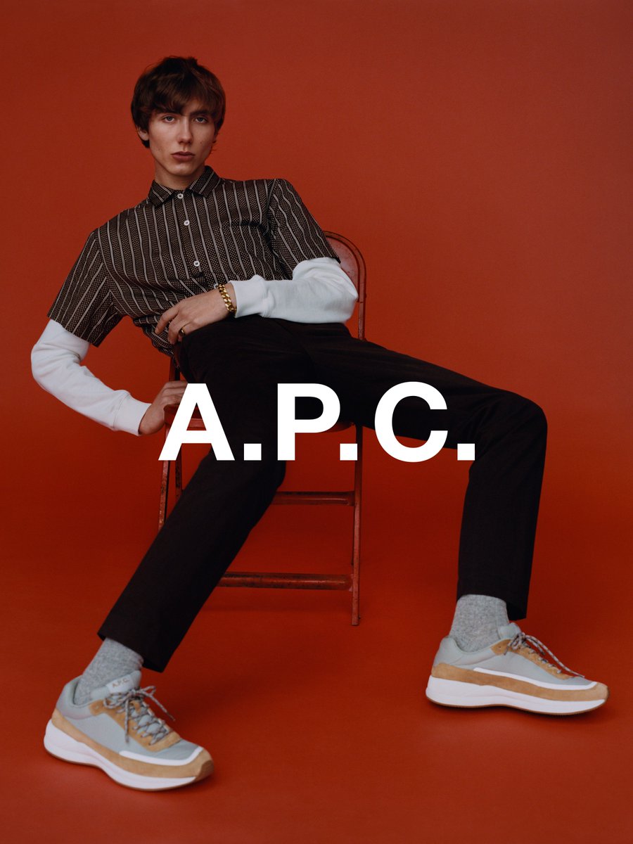 APC_AUSTRALIA's tweet photo. #APC #FW18 pre-collection. 
#SohyunJung and #PaulHameline shot by #HarleyWeir. 
Available in Melbourne and Sydney stores. https://t.co/iOL99vk4kk